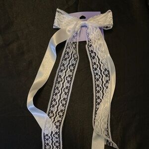 Claire's White Lace Hair Bow
